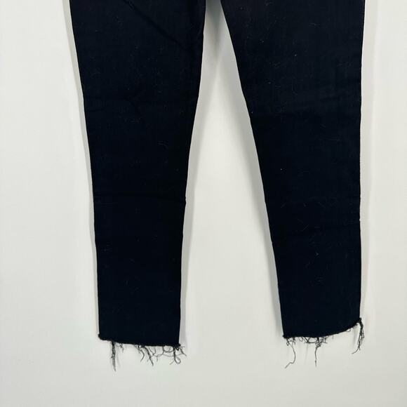 MOTHER The Rascal Ankle Fray Jeans in Guilty Flash Sz 26 Side Stripe Beaded NWT - Picture 11 of 15
